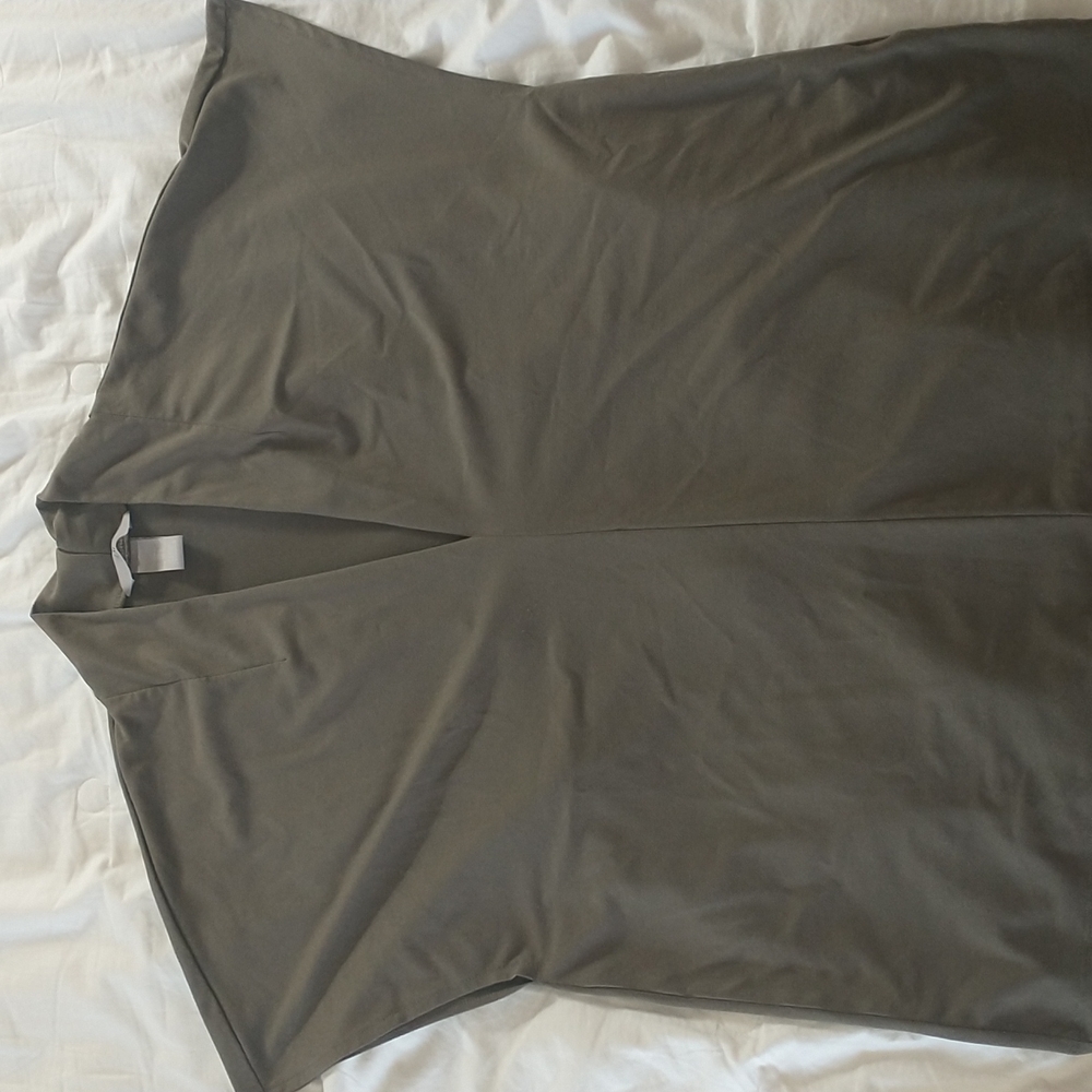 Large tan H&M blouse